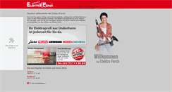 Desktop Screenshot of elektro-ferch.de